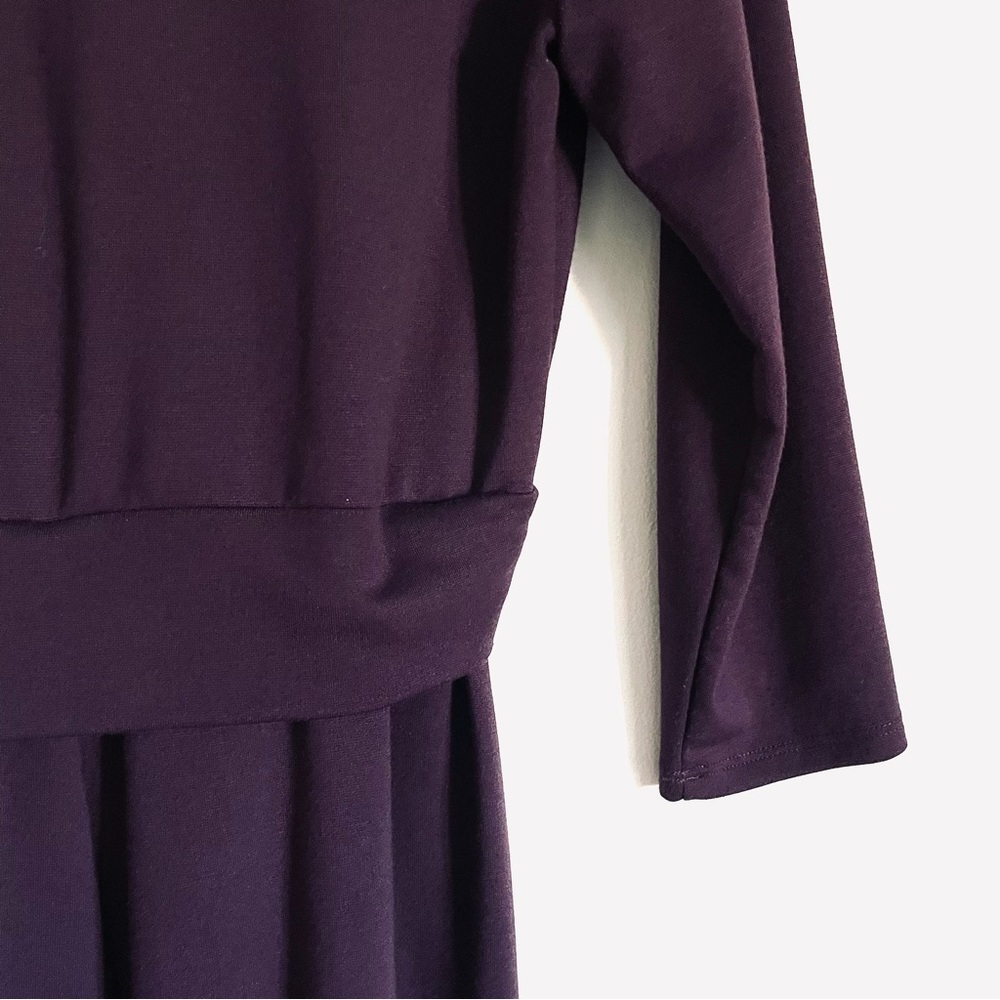 Lands' End Ponte Faux Wrap Mini Dress Size S (6 - 8) EUC - Picture 11 of 12